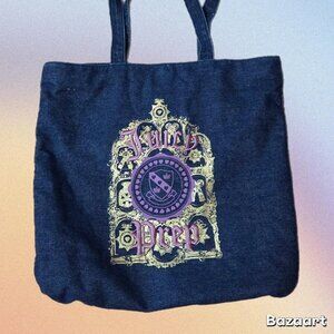 Dark Blue Denim Juicy Couture 'Juicy Prep' Tote Bag Embroidered Tote Bag